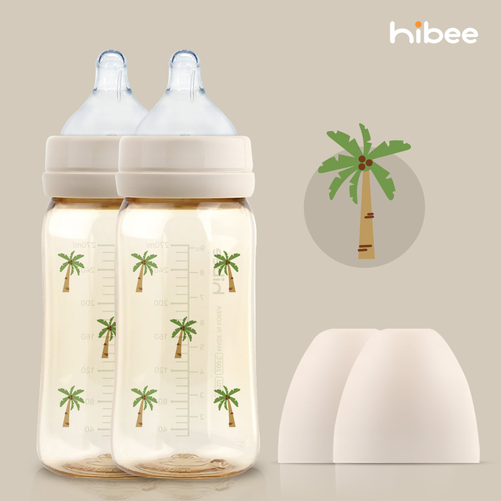 하이비 PPSU 에잇벤트 배앓이방지 젖병 270ml 트윈팩 야자수 - 상품 이미지