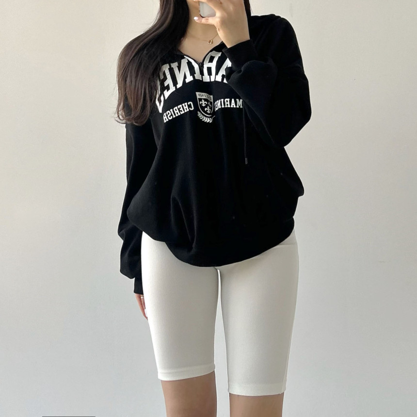 [무료배송]마린 후드집업 후드티 빅사이즈 반집업 시밀러룩 츄리닝 레이어드 오버핏후드티 사계절내내 휴양지룩 여행룩 힙커버 롱 루즈 상세 이미지 43