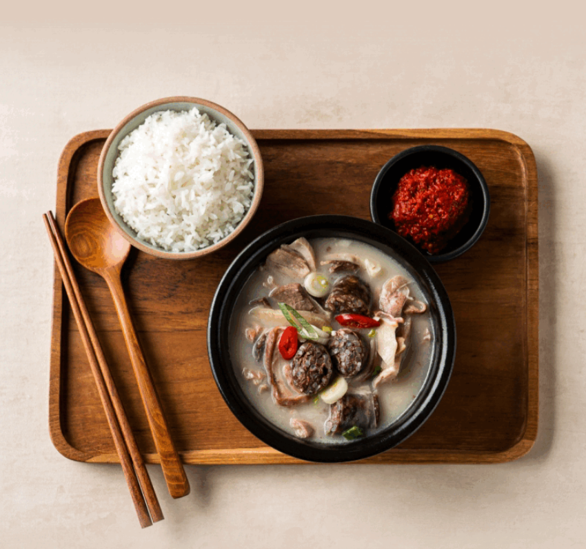순대국 순대국밥 밀키트 피순대 650g 2인분 토종 돼지국밥 해장국 갈비탕 캠핑 요리 - 상세 이미지 5