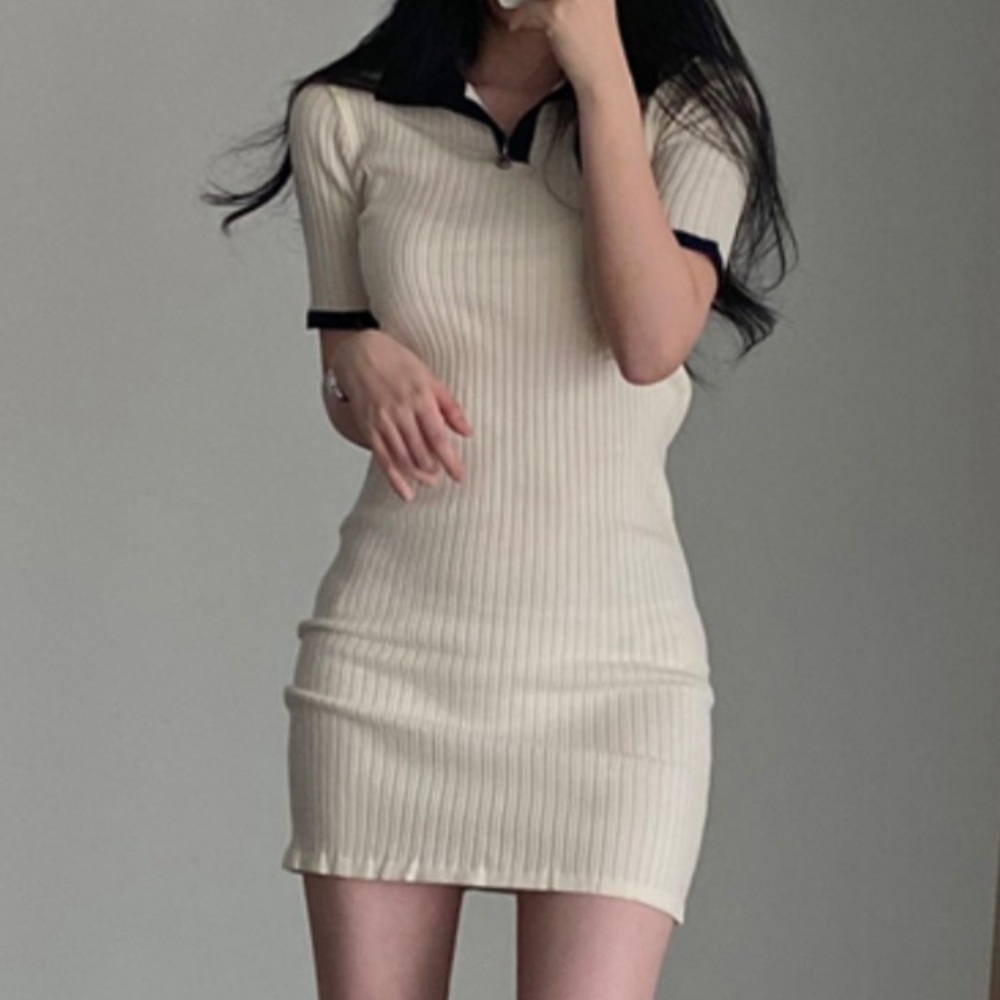 스캔들 54화 김규선 원피스 배색 민주련 슬림핏 H라인 의상 옷 패션