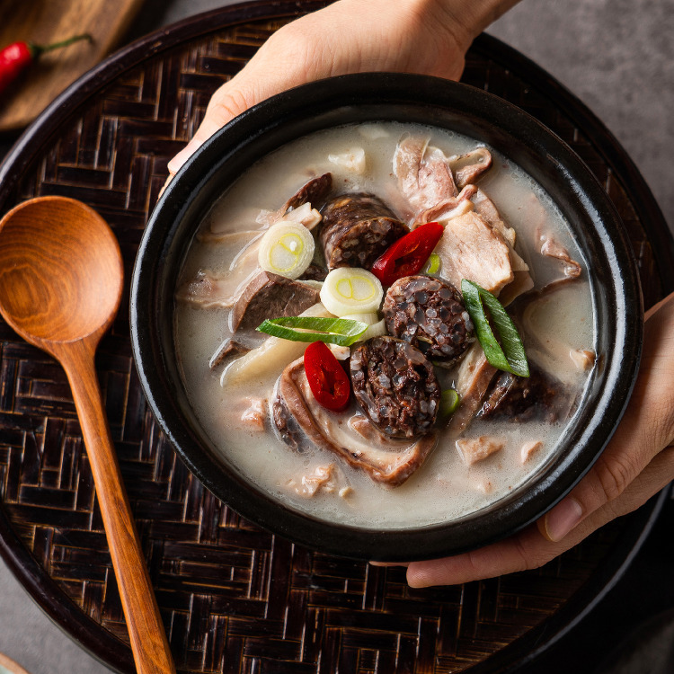 순대국 순대국밥 밀키트 피순대 650g 2인분 토종 돼지국밥 해장국 갈비탕 캠핑 요리 - 상세 이미지 3