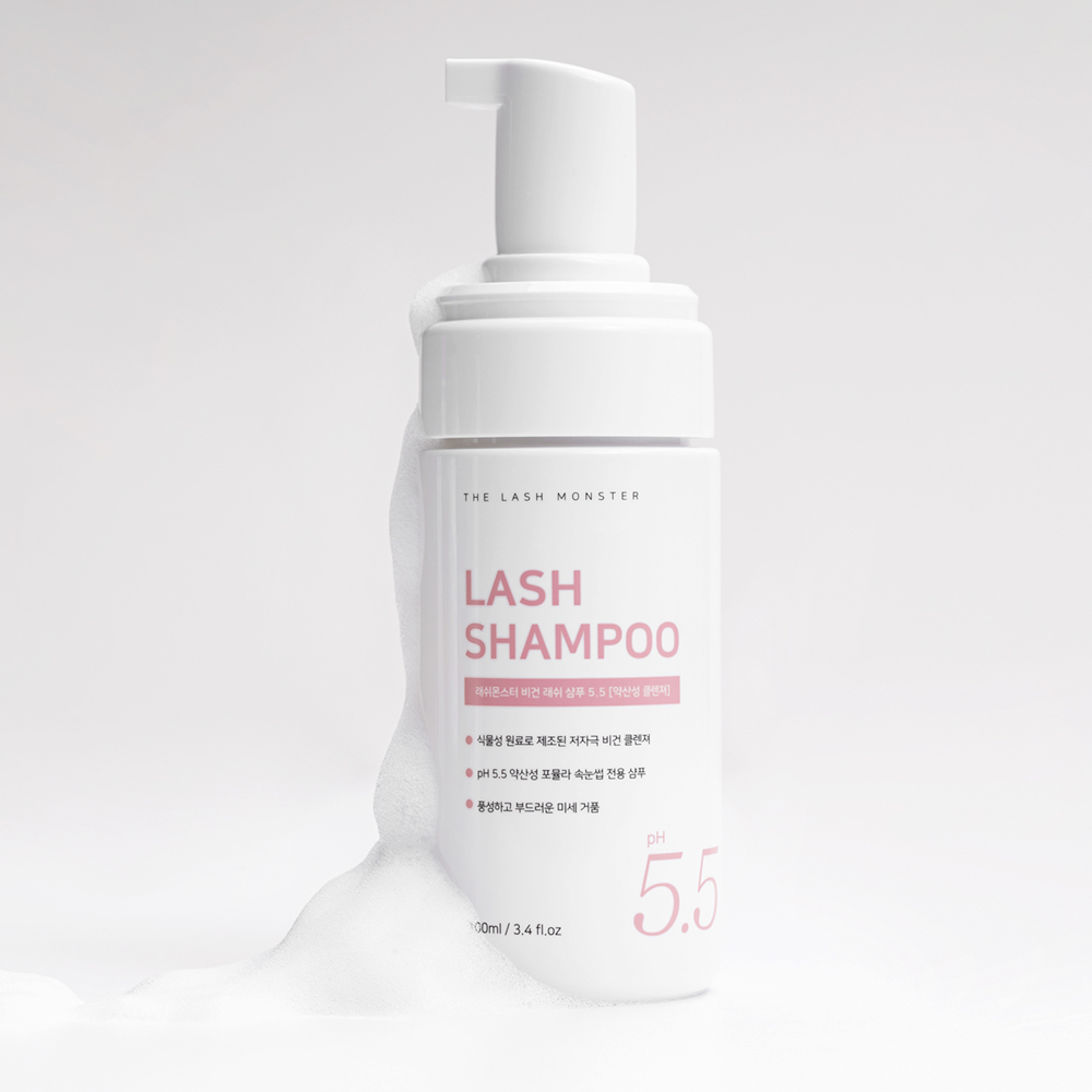 래쉬몬스터 비건 래쉬 샴푸 5.5 저자극 약산성 속눈썹 클렌져 100ml - 상세 이미지 3