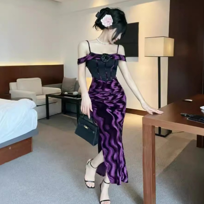 휴양지룩 스판 야한옷 여캠의상 딱붙는 룸복 - 상세 이미지 3