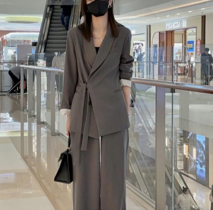 수입원피스 하객룩 하이퀄리티 품위 이부진패션 올드머니룩 셋업 - 메인 이미지