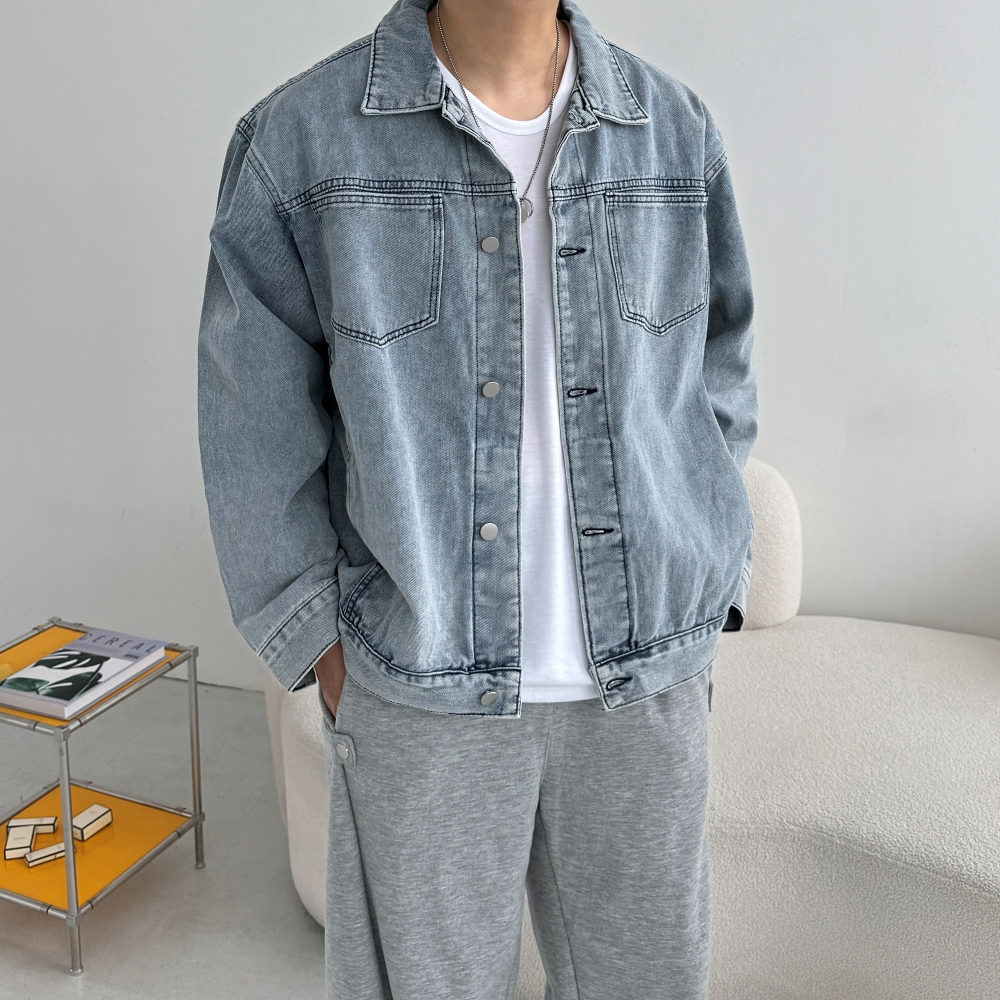 남자청자켓 트러커자켓 데님트러커 - 상품 이미지
