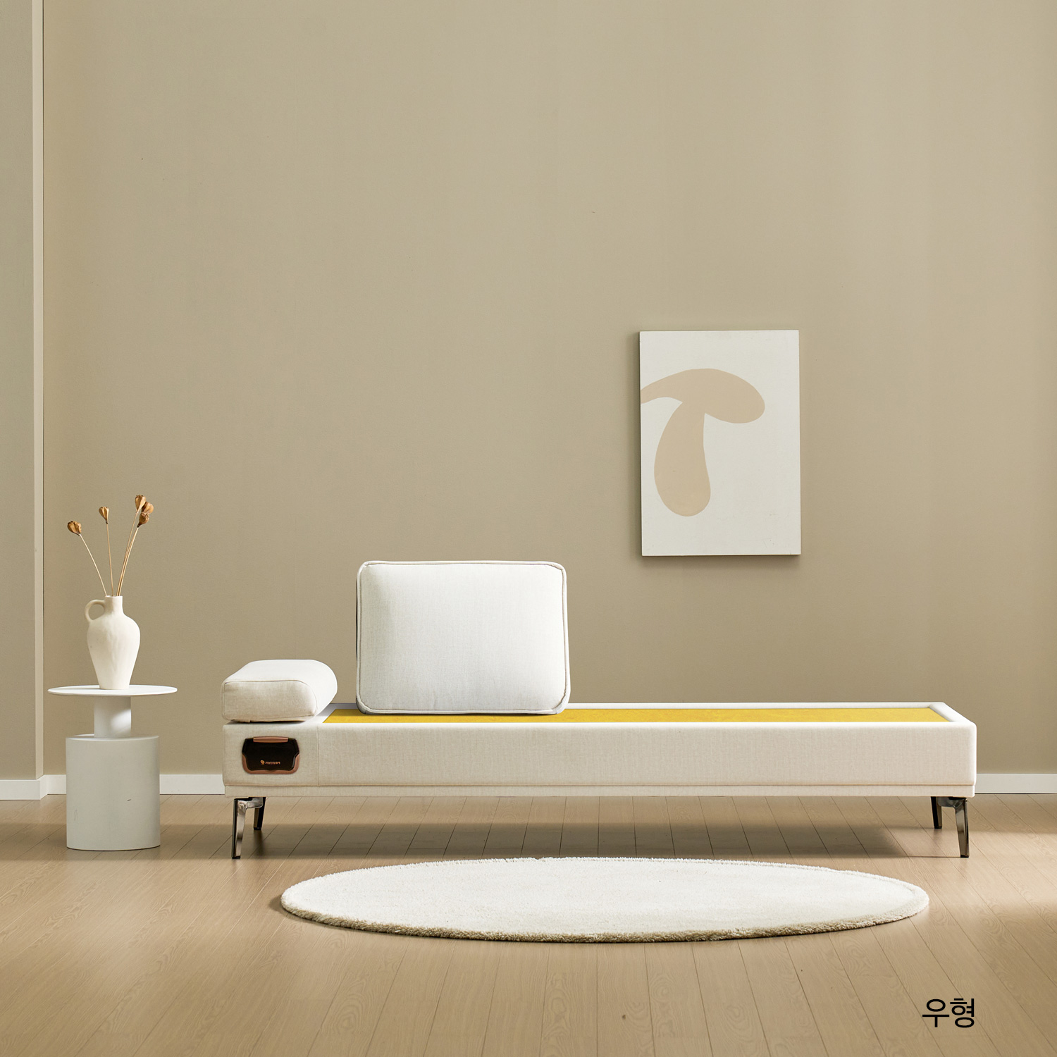 [모던평상형소파 최다판매] 가보건강침대 F베라SE 헤드레스트 밀양흙침대 수정석/세라믹스 돌침대