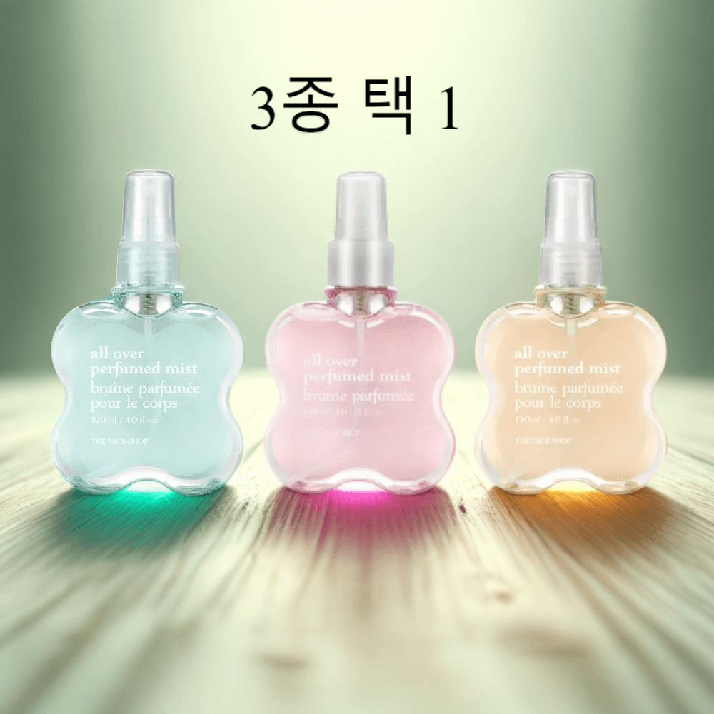 더페이스샵 올오버 퍼퓸 미스트 3종 택 1 120ml 2개 : 메이비굿컴퍼니