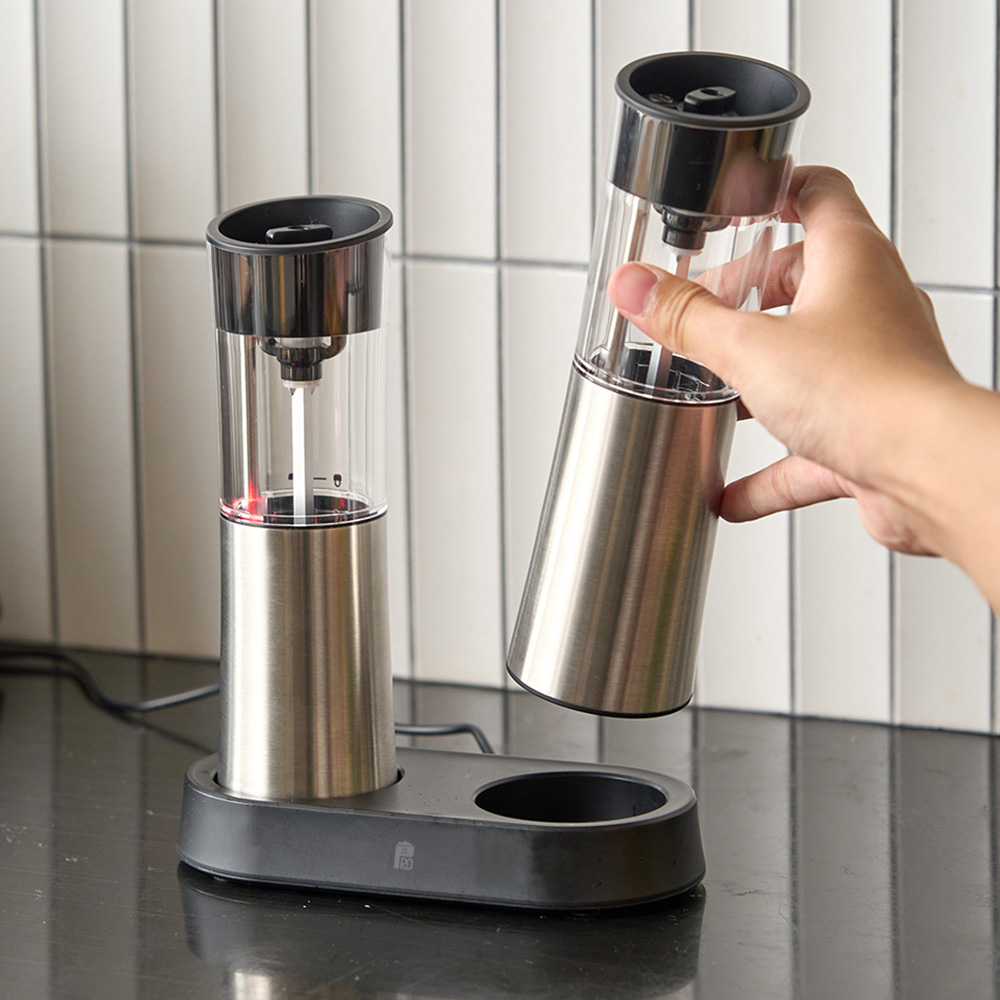 프로살림 충전식 전동 후추 그라인더 자동 소금