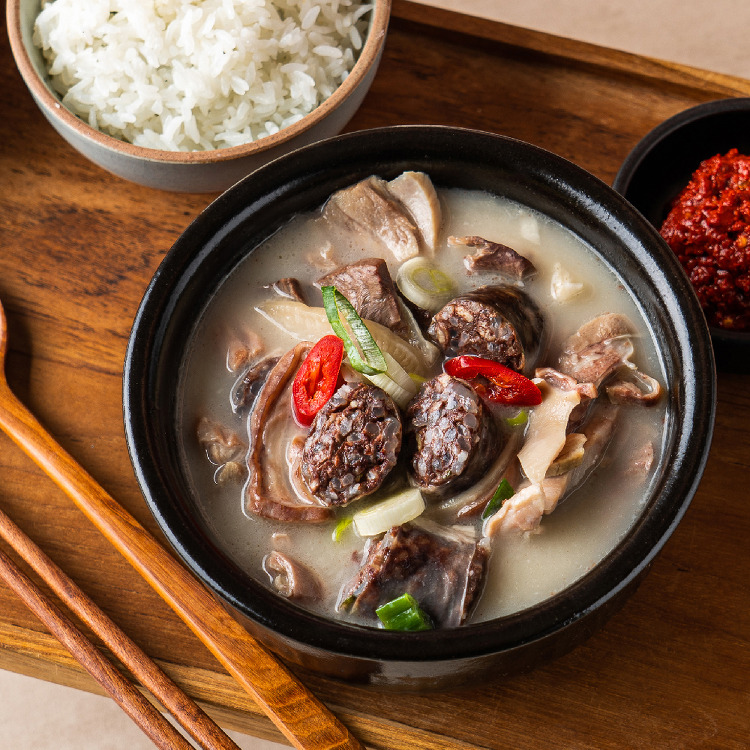 순대국 순대국밥 밀키트 피순대 650g 2인분 토종 돼지국밥 해장국 갈비탕 캠핑 요리