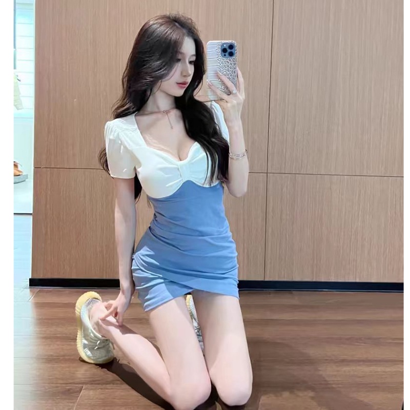 연말 원피스 파티룩 크리스마스 타이트한 글램 - 상세 이미지 2