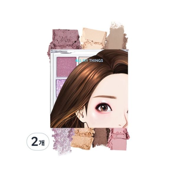 올마이띵스 트루뷰티 아이팔레트 04 디어자스민 2개 : 캡틴101