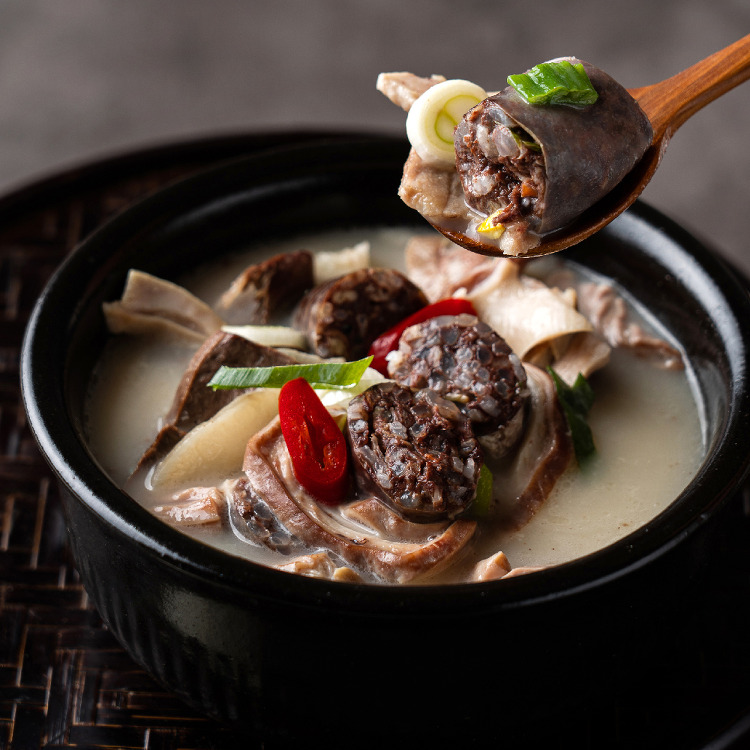 순대국 순대국밥 밀키트 피순대 650g 2인분 토종 돼지국밥 해장국 갈비탕 캠핑 요리 - 상세 이미지 2