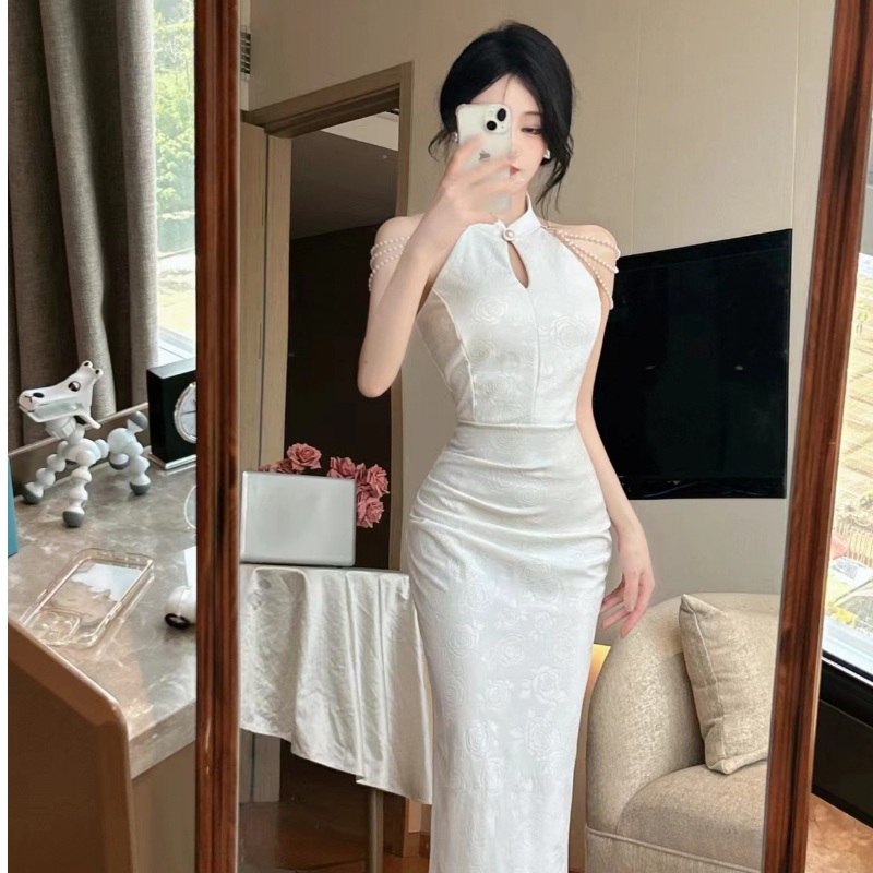 홀터넥 BJ의상 나이트복장 붙는옷 딱붙는옷 - 상세 이미지 2