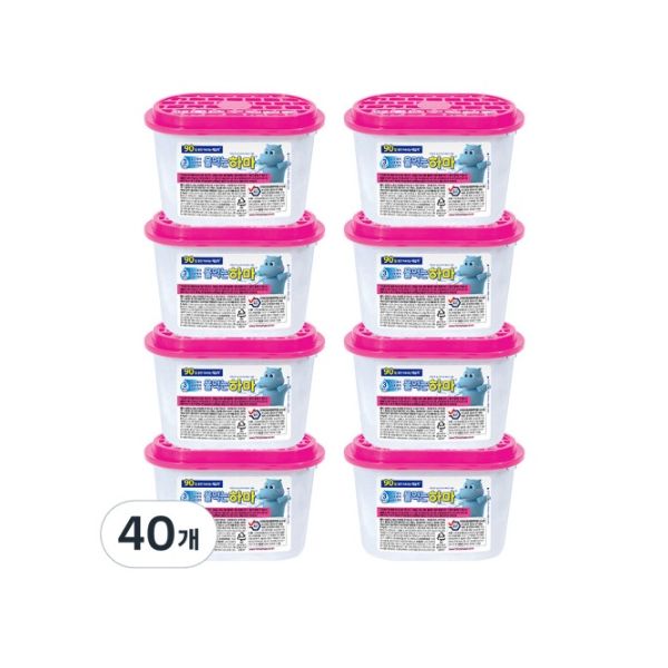물먹는하마 제습제 옷장용 300g 40개 : MERCIA