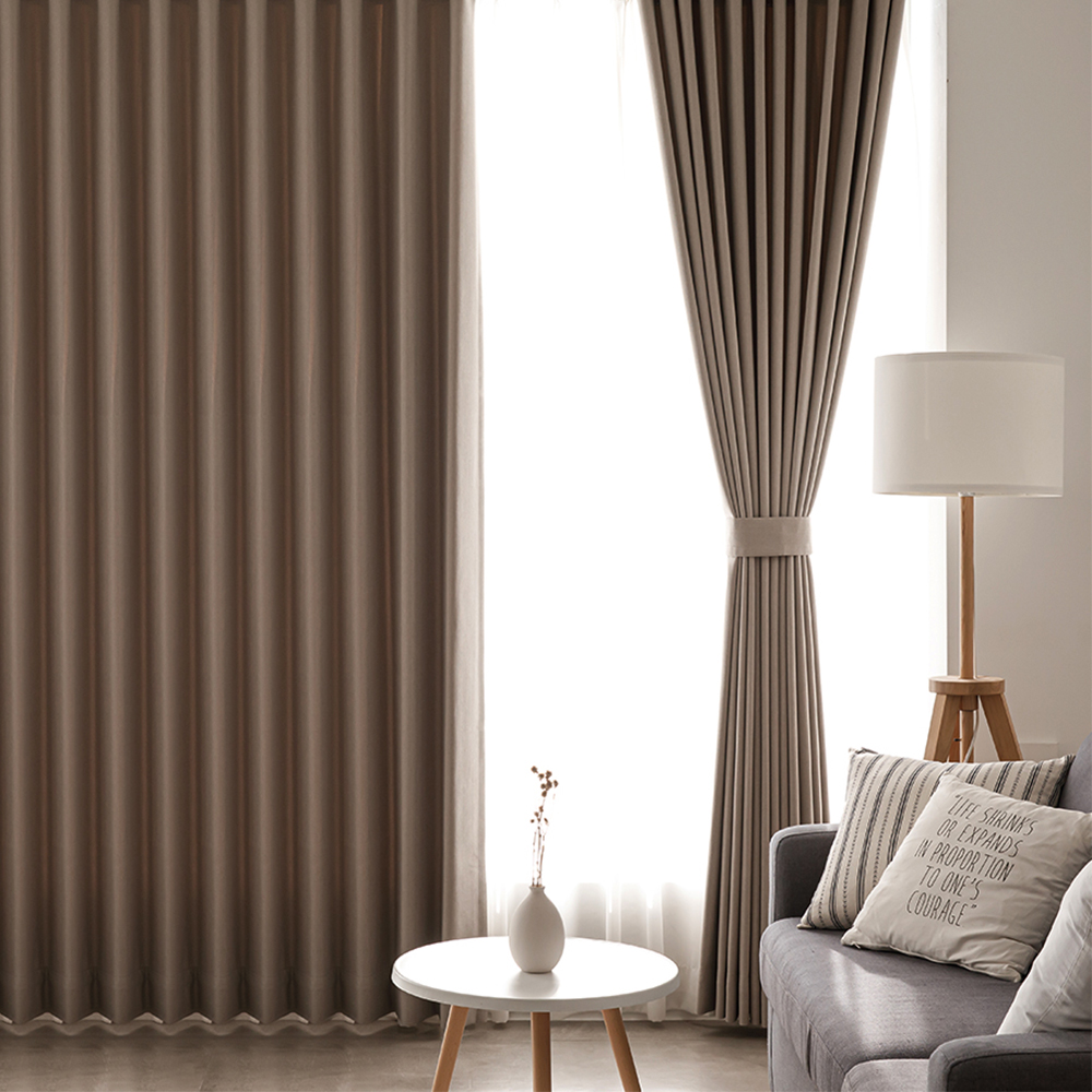 소르르 기성커튼 형상기억 아일렛 암막커튼 창문형 거실 안방 가로130 x 세로170 2장