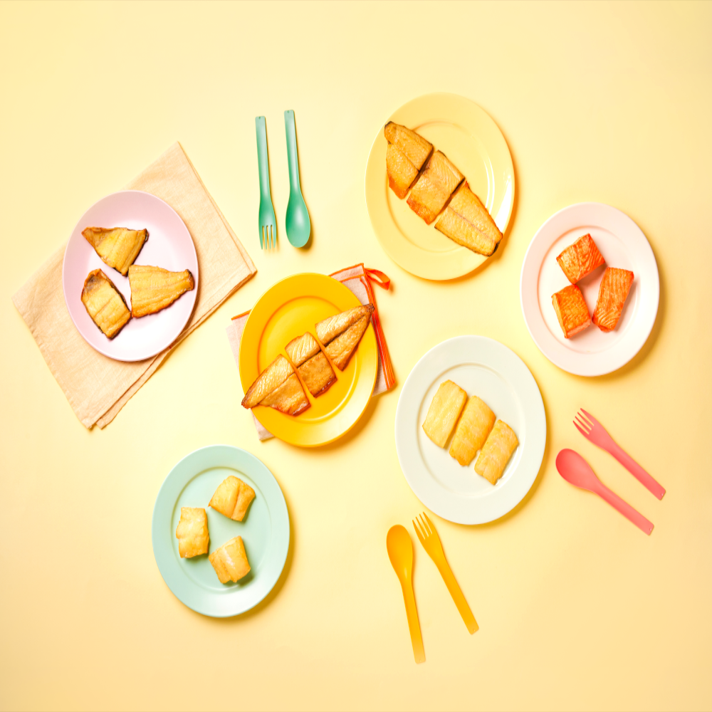 전자렌지 유아용 구운 무염 순살 생선 6종 고등어+삼치+임연수+가자미+대구+연어 (총 18토막)