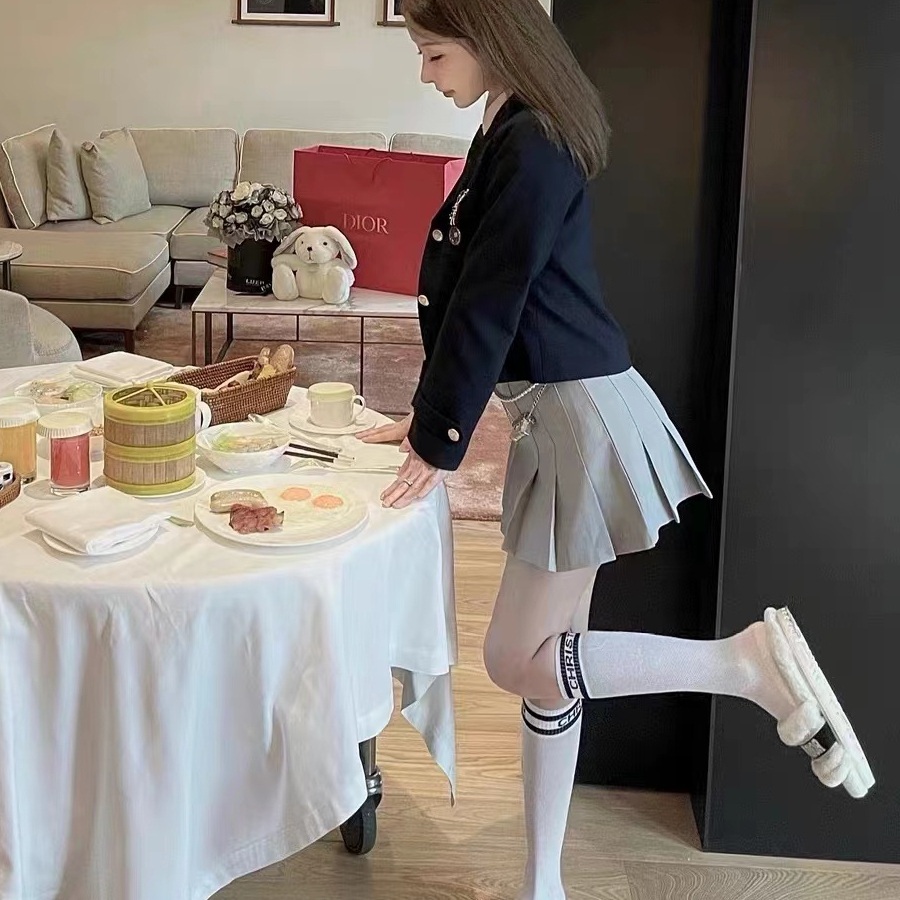 미니스커트 자켓마이 교복세트 여고생 코스프레 일찐룩 슬림핏 놀이동산룩 하이틴 패션 2종 - 상세 이미지 5