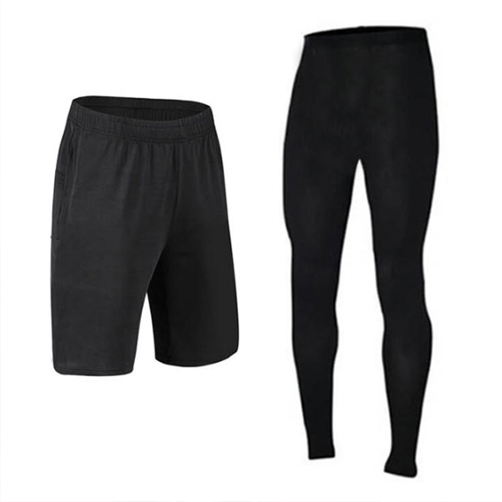 L-2XL 남자 레깅스 반바지 헬스복 빅사이즈 바지 타이즈 운동복 팬츠 편한 남성 짐웨어 - 상품 이미지