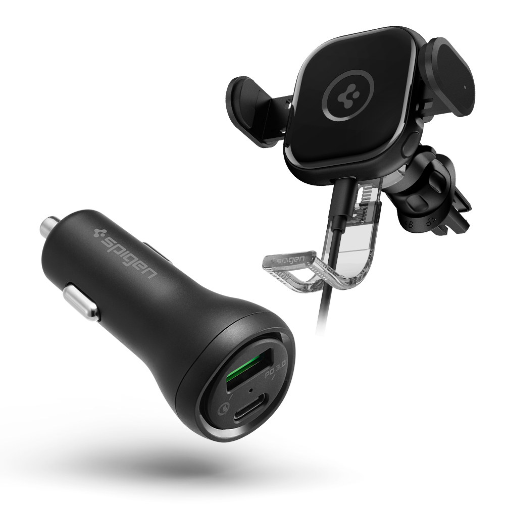 15W 차량용 핸드폰 고속 무선 충전 거치대 UTS12W+45W 충전기 F31QC