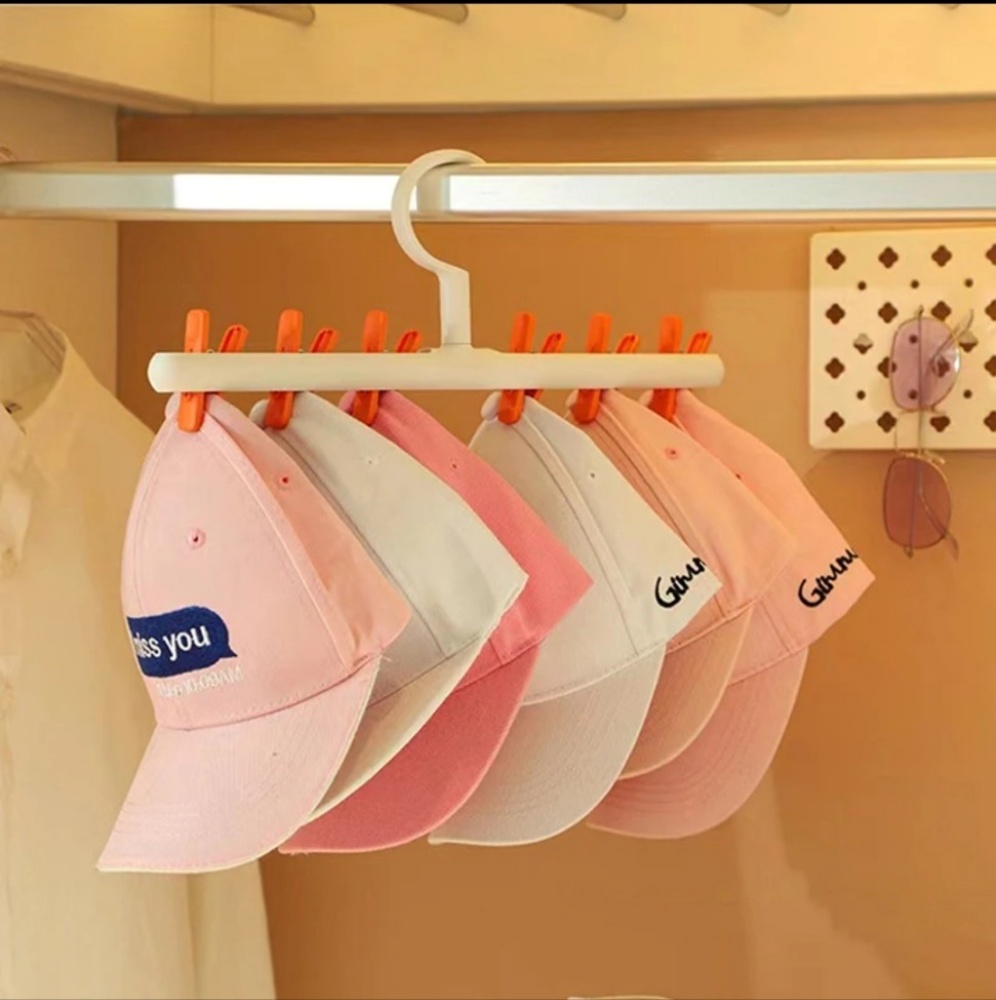 박대표마켓 다용도 소품걸이 모자 양말 속옷 정리 회전 옷걸이 빨래클립 건조대 - 상세 이미지 5