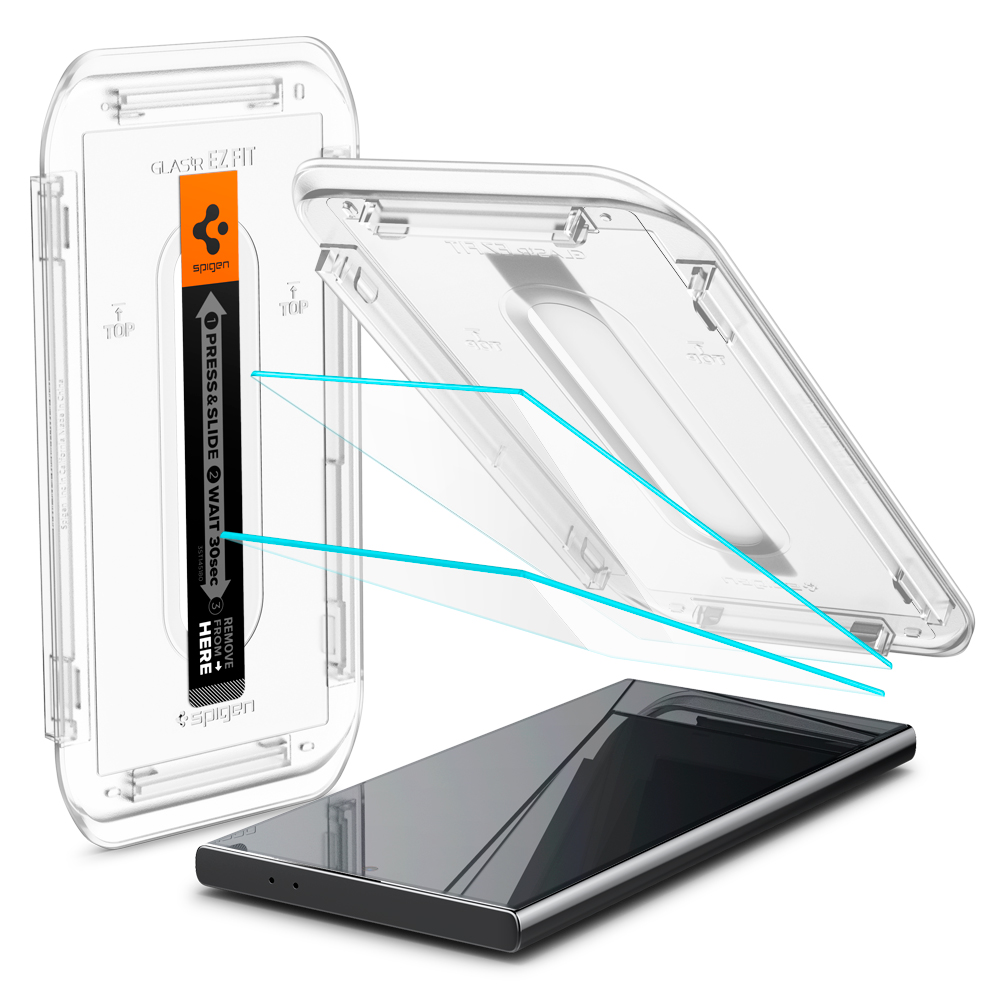 슈피겐 갤럭시 고투명 강화유리 액정필름 글라스tR 이지핏 갤럭시S24 울트라, 2매입 - 상세 이미지 2