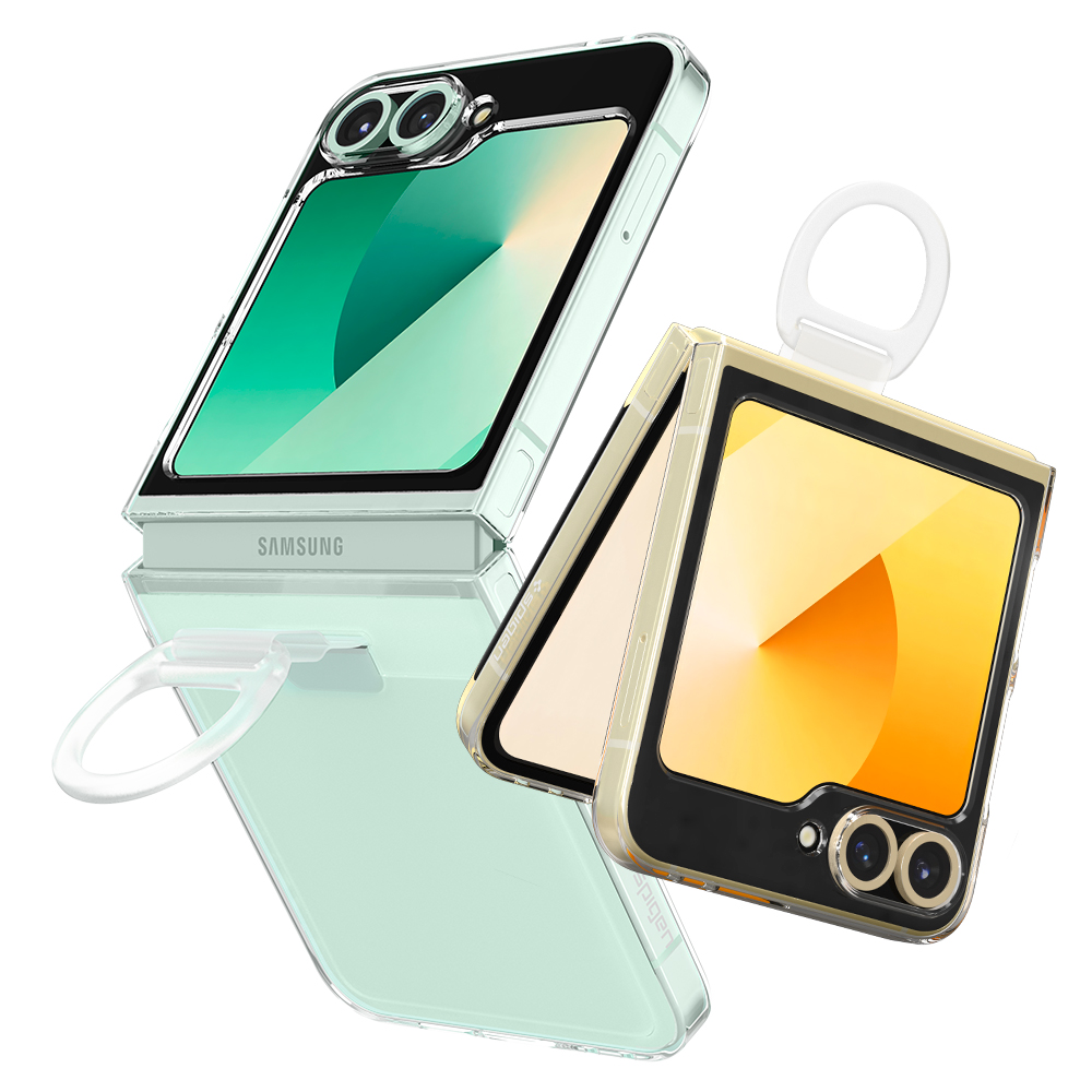 갤럭시 Z플립6 케이스 갤럭시 플립6 케이스 투명 슬림 핑거링 씬핏링마이스케치