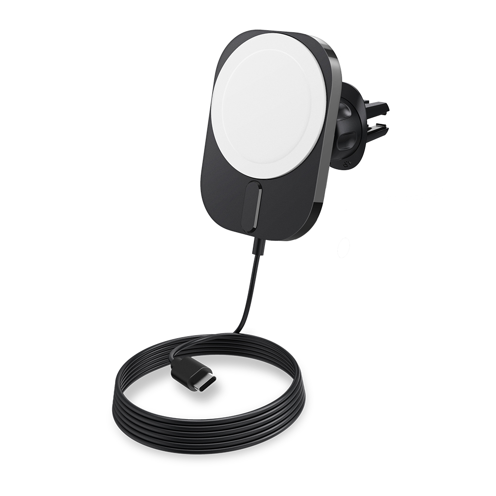 15W MFM 맥세이프 차량용 핸드폰 거치대 고속 무선 충전기 ITM12W