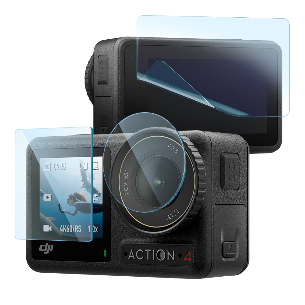 DJI 오즈모 액션4 강화유리 액정보호필름 글라스tR슬림