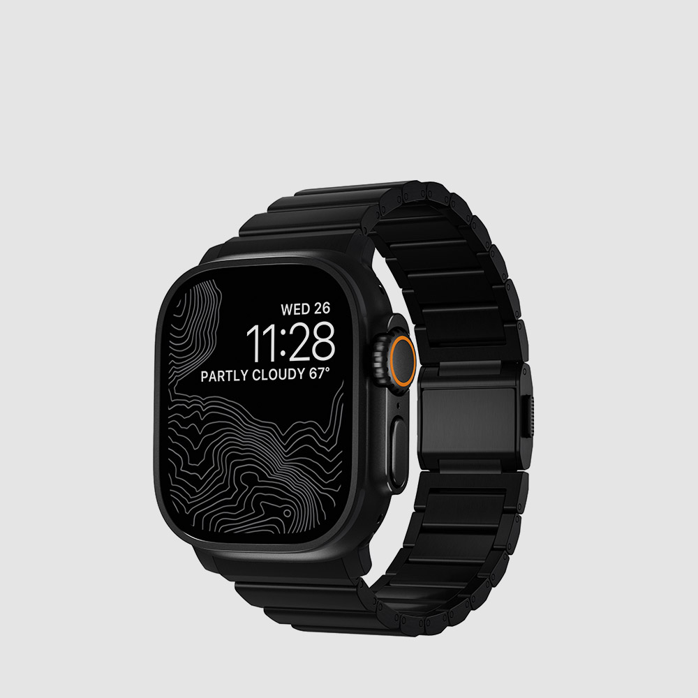 노마드 애플워치 울트라 블랙 티타늄 스트랩 / 44 45 46 49mm 1 2 세대