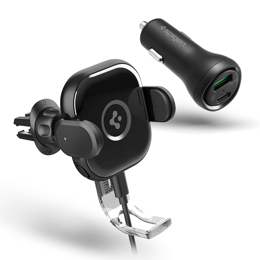 15W 차량용 핸드폰 고속 무선 충전 거치대 UTS12W+45W 충전기 F31QC