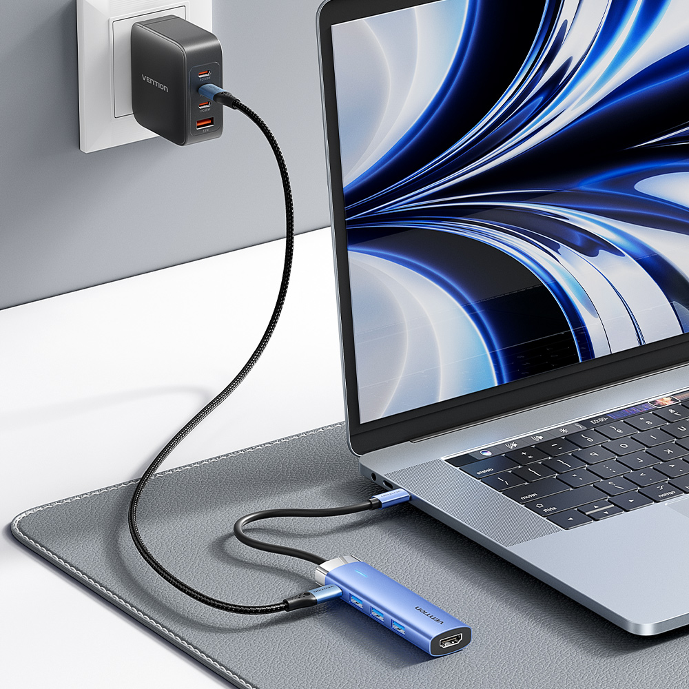 벤션 블루 C타입 HDMI PD USB3.0 멀티허브 TGESB - 상세 이미지 3