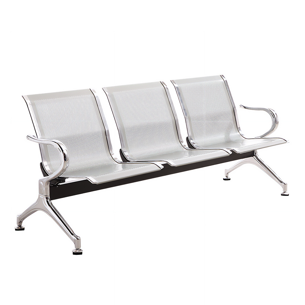 대기 실 의자 장 병원 교회 로비 용 공항 3인용 실버