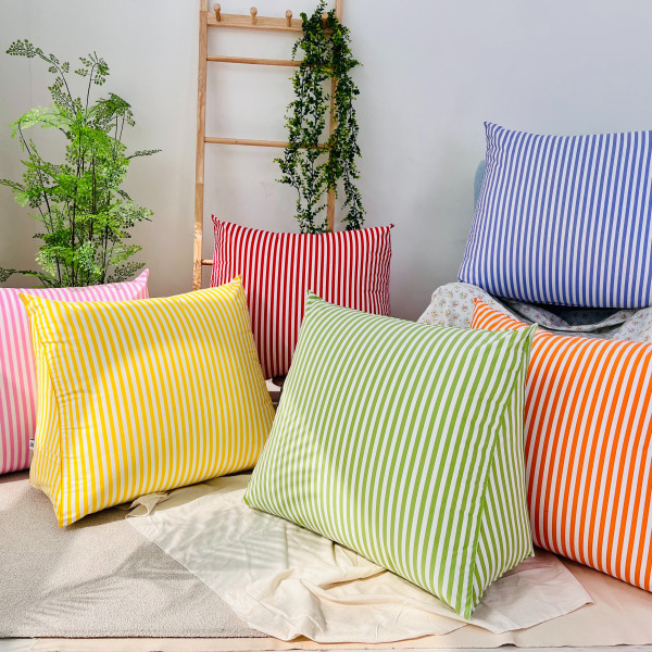 호옴 삼각 등받이쿠션 침대 쇼파 허리 헤드 베개 모던 그레이