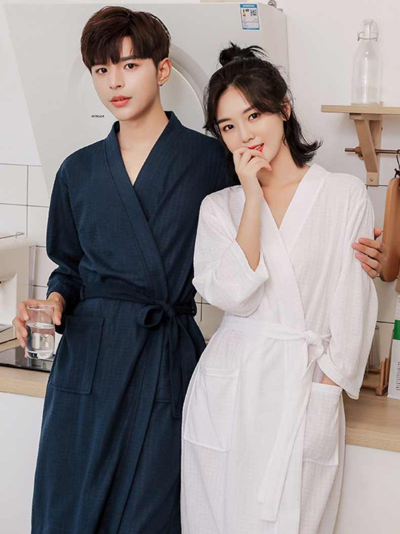 샤워 가운 호텔 모텔 남성 여성 통풍 땀흡수 - 상세 이미지 2