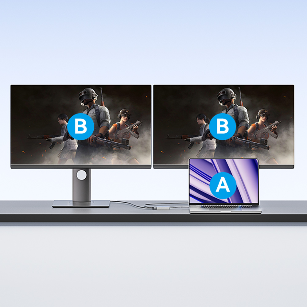 벤션 USB C타입 듀얼 HDMI 4K 60Hz 디스플레이링크 어댑터 ACXHB - 상세 이미지 3