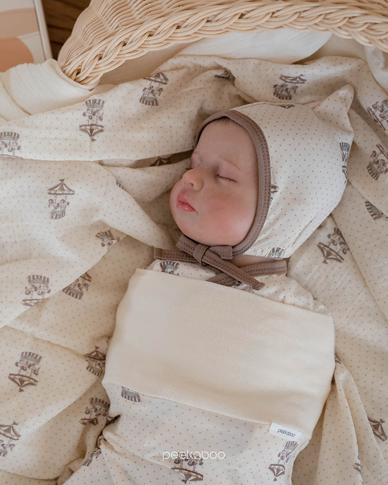 24가을 (롱)오르골 상하배냇세트 피카부 (newborn) - 메인 이미지