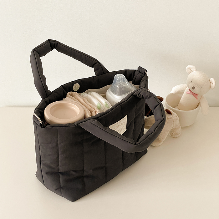 슬로뚜두 코지패딩(스몰) 토트백 가벼운 국민 기저귀가방 출산선물 데일리백 문센 유모차 가방