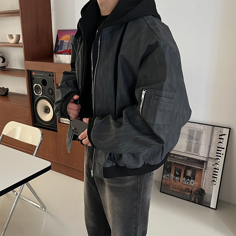 남자크롭자켓 남자가죽자켓 - 상세 이미지 5