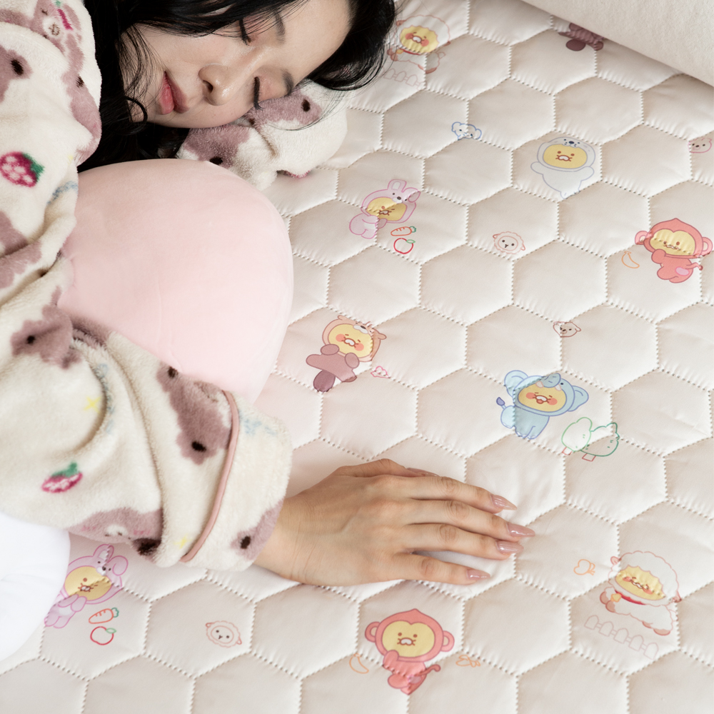 한일온열기 카카오 춘식이 카본 탄소매트 온열매트 여행용 전기장판 - 상세 이미지 5