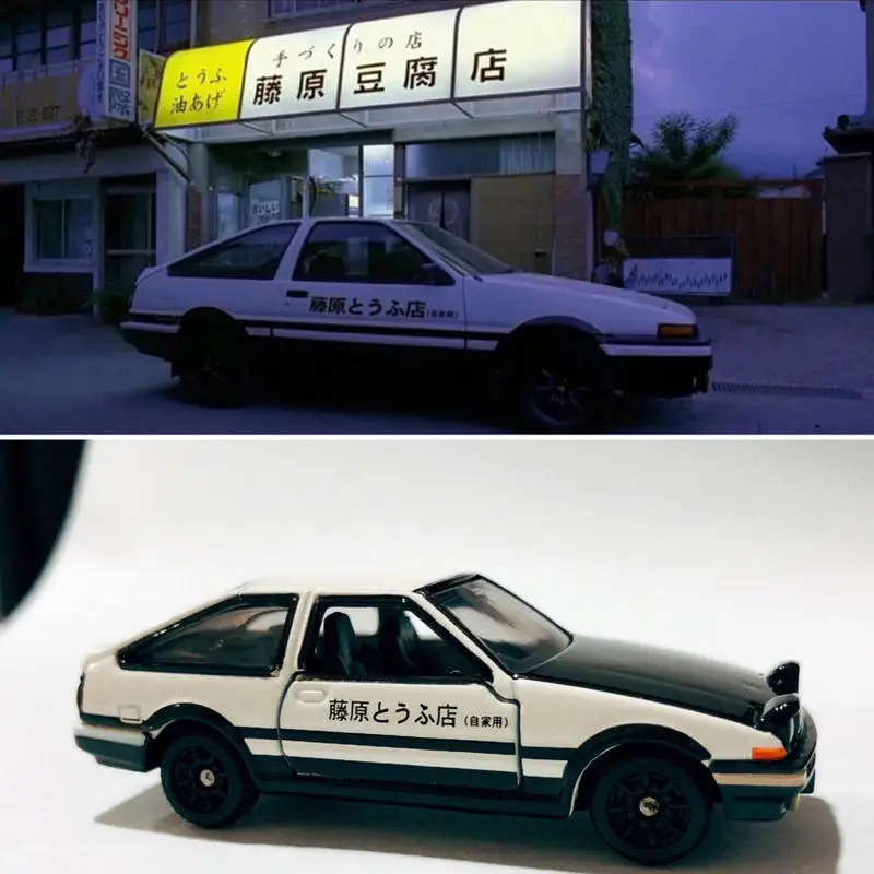이니셜 d 디 다카하시 타쿠미 두부집 토요타 AE86 다이캐스팅 피규어 굿즈 TOMY D 도요타 수프라 RX7 GTR 합금 자동차 다이캐스트 및 장난감... 