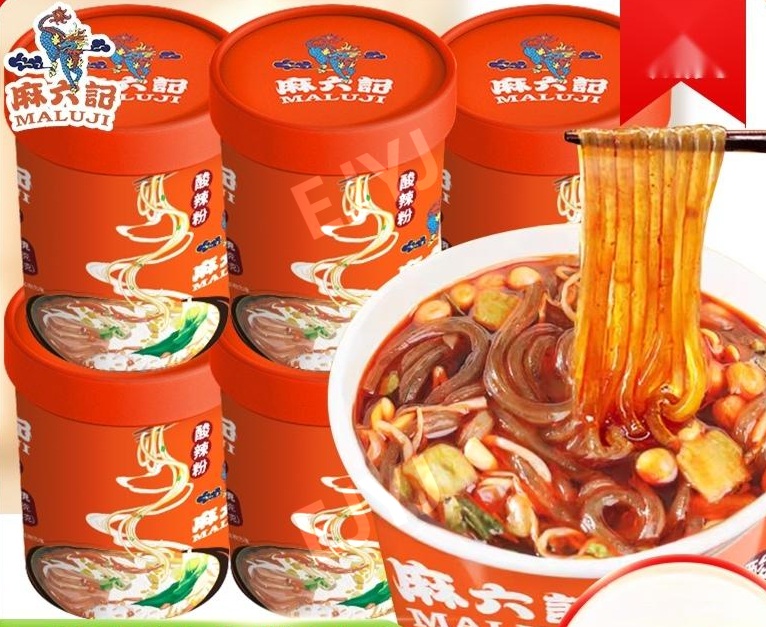 마류지 쏸라펀 마라탕면 당면 중국 즉석 컵라면 산라탕 쑤안라펀 쏸라펀(당면) 256g 6개 - 상세 이미지 2