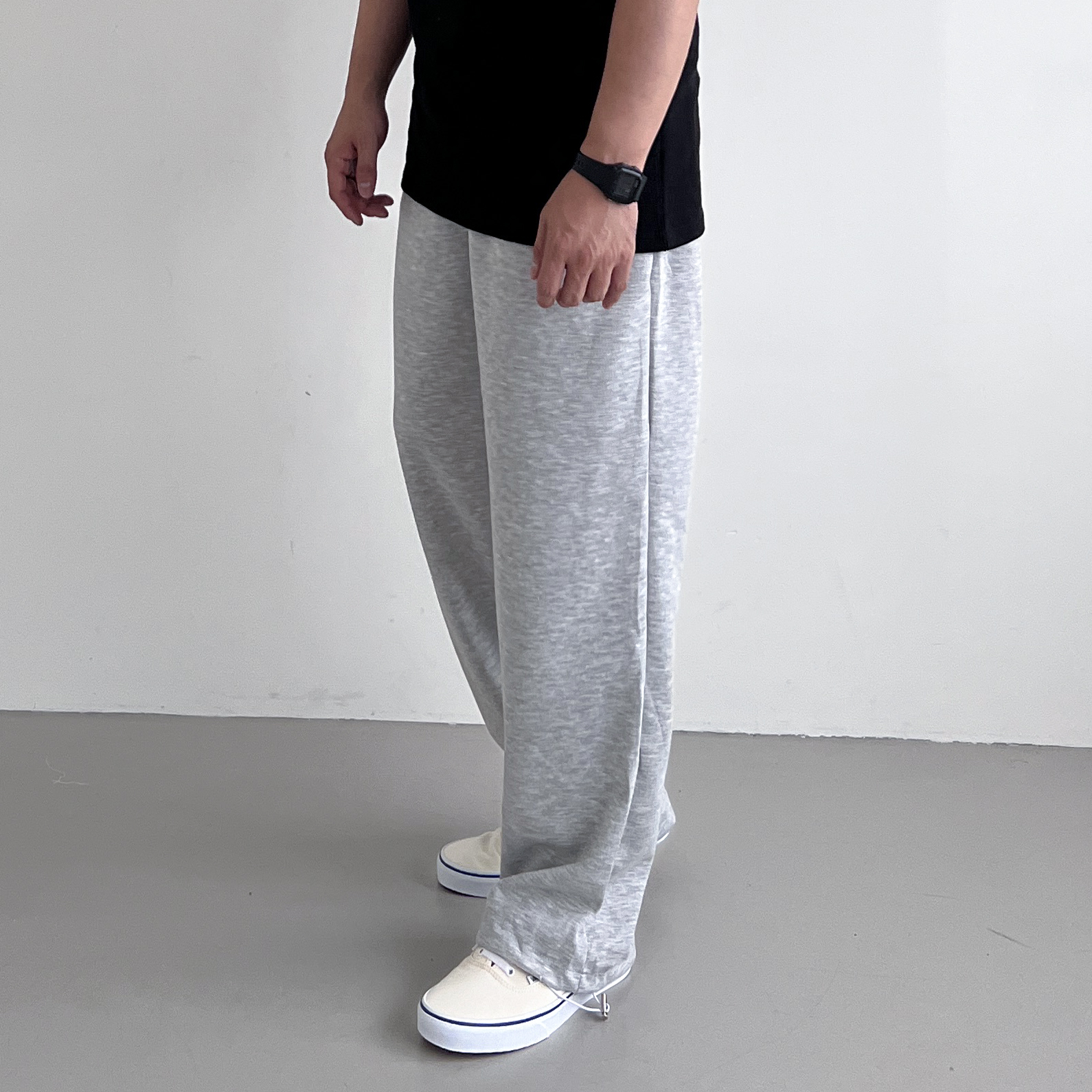 남자와이드트레이닝팬츠 스웻팬츠 무지트레이닝바지 - 상세 이미지 3