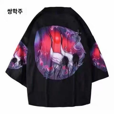 일본 기모노 야 반티 특이한 가디건 남성 - 상품 이미지
