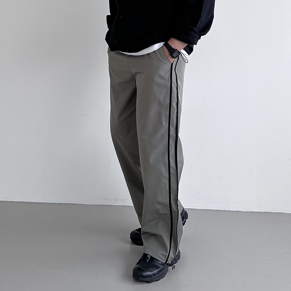 남자와이드팬츠 옆라인 벌룬팬츠 남자통바지 통넓은바지 - 상품 이미지