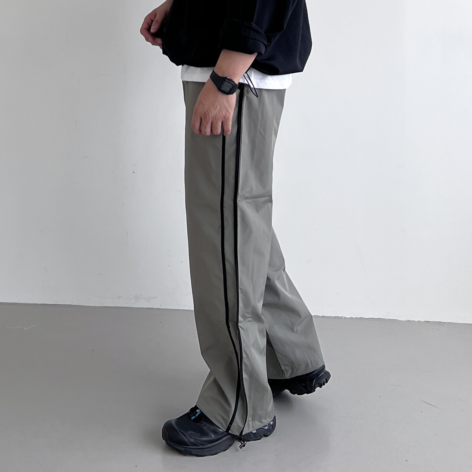 남자와이드팬츠 옆라인 벌룬팬츠 남자통바지 통넓은바지 - 상세 이미지 4