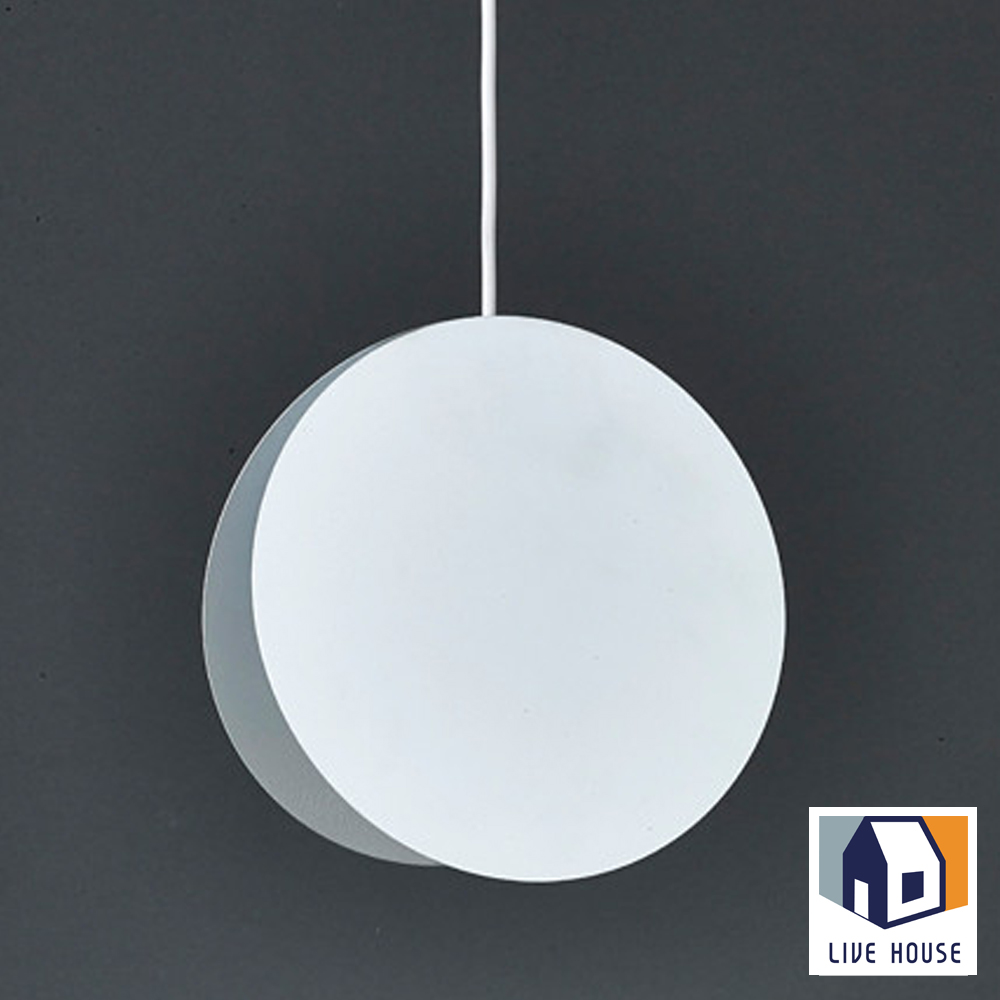 아모르 LED 인테리어 심플 펜던트 카페 북유럽 식탁 원형 조명 팝컬러 화이트 230mm - 상품 이미지
