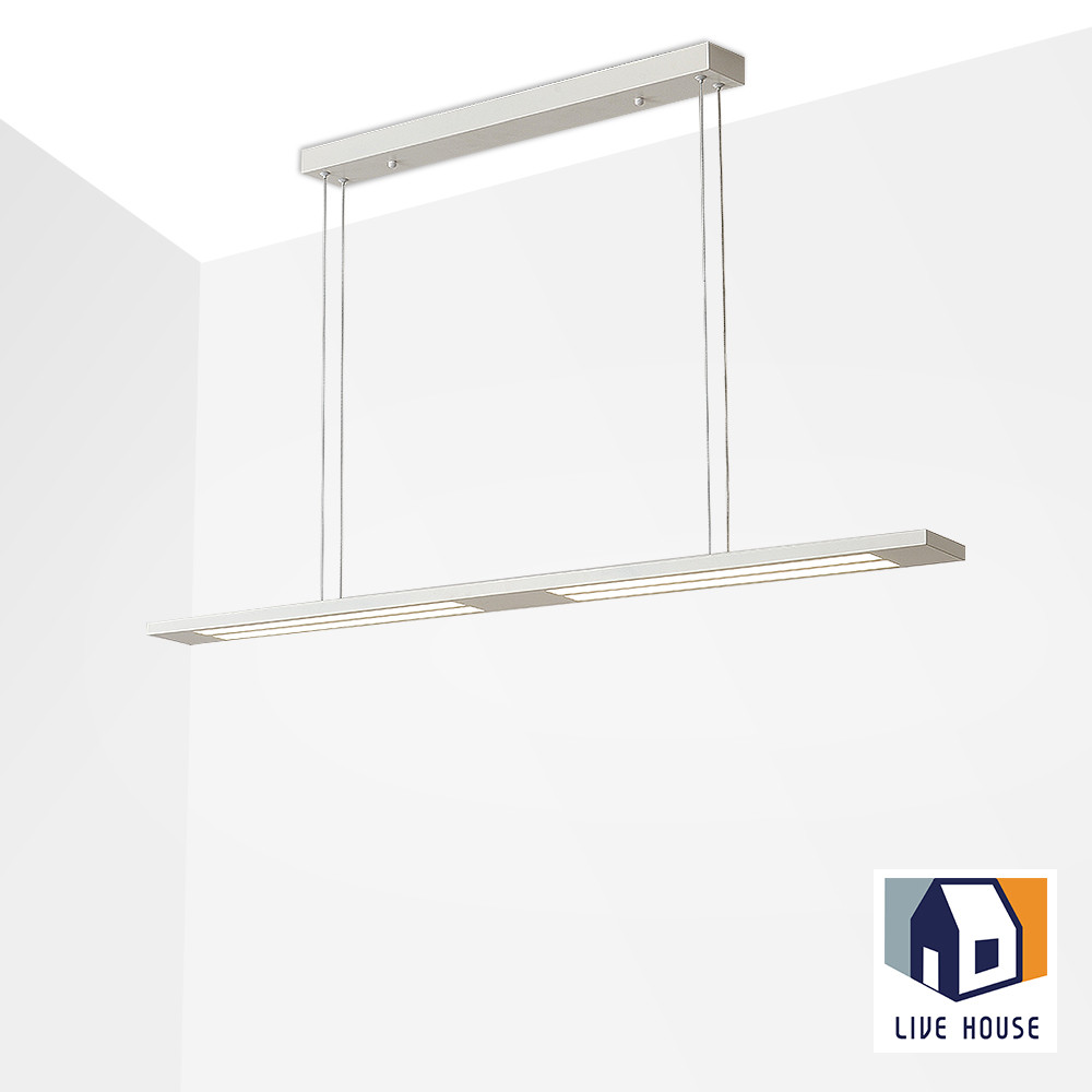 LED 일자 주방 식탁등 펜던트 조명 카운터 조명등 화이트 - 메인 이미지