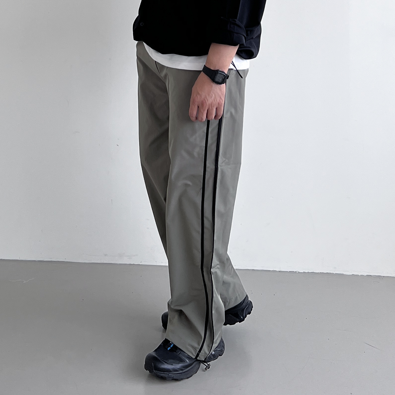 남자와이드팬츠 옆라인 벌룬팬츠 남자통바지 통넓은바지 - 상세 이미지 3