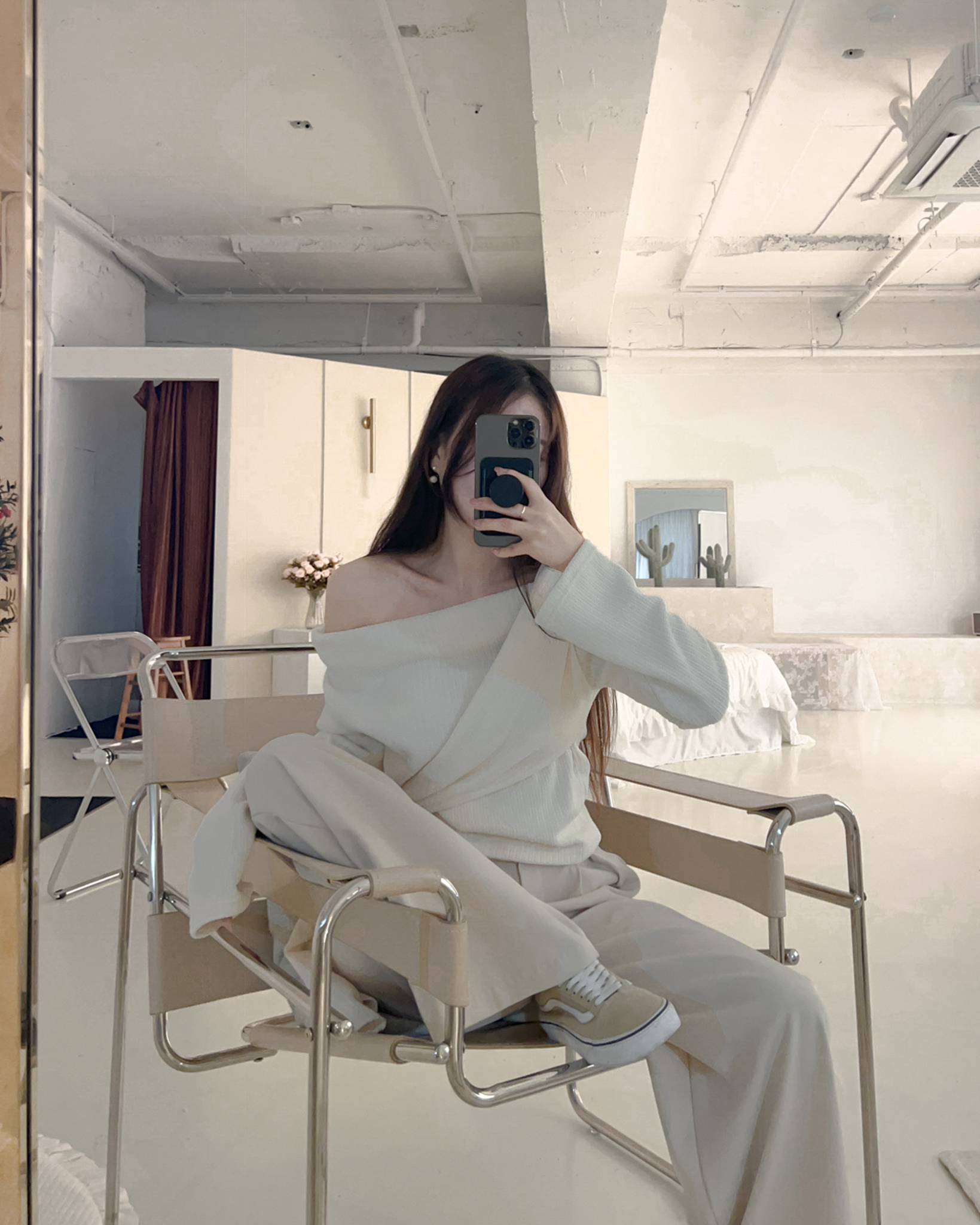 하이웨스트슬랙스 브라운슬랙스 아이보리슬랙스 - 상세 이미지 3