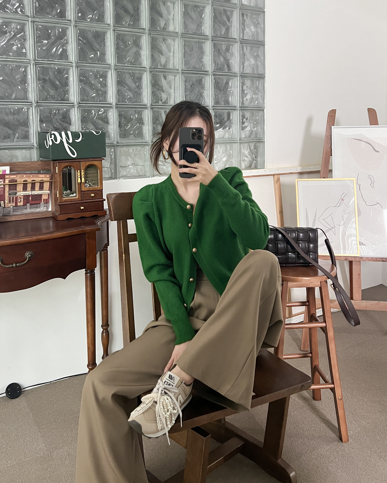 하이웨스트슬랙스 브라운슬랙스 아이보리슬랙스 - 상세 이미지 5